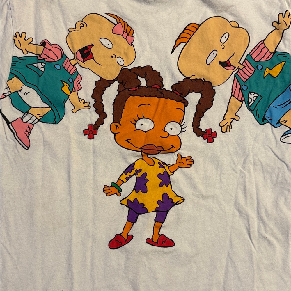 Nickelodeon RUG RATS White Cotton T-Shirt-size S/M - Picture 5 of 5
